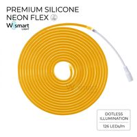 Bande lumineuse LED néon flexible en silicone (SMD2835) étanche IP68, éclairage d'ambiance dimmable pour intérieur et extérieur, usage commercial 5V/12V/220V
