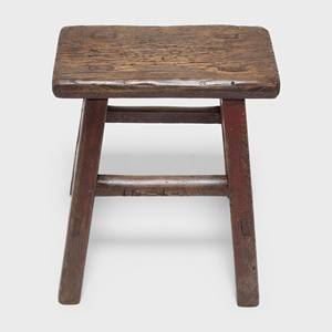 Elegant Provincial Splayed Leg Stool Handcrafted Solid Wood Rustic Accent Seating with Vintage Farmhouse Design for <b>Kitchen</b> <b>Bar</b> - Product Image 5