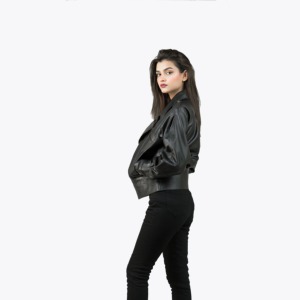 Luxury <b>Women's</b> Lambskin <b>Leather</b> <b>Jacket</b> Breathable Outdoor Winter Full Sleeve Embroidery Fitted Customizable Logo Private Label - Product Image 3