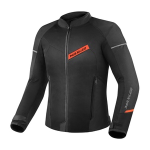 เสื้อแจ็คเก็ตมอเตอร์ไซค์สำหรับผู้ชายสำหรับฤดูร้อน พร้อมแผ่นป้องกัน CE Approved คอตั้ง ลายพิมพ์ ซับในกันน้ำแบบถอดได้ แผงตาข่ายระบายอากาศ - Product Image 2