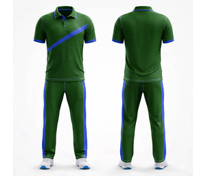 Custom Full Sublimation <b>Cricket</b> Uniform Manufacturer | Men Women Youth <b>Cricket</b> Wears Polo Shirt and Trouser Full Team - Product Image 4