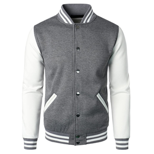 New Design Polyester Black colour Varsity Jacket Men Ribbed Collar Button & Letterman College Baseball Bomber Varsity Jacket - Product Image 1
