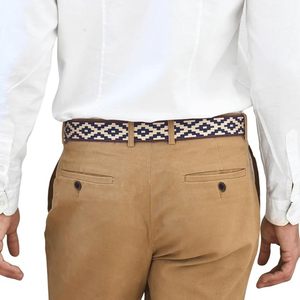 Ceintures en cuir tressé pour hommes en gros avec boucle à ardillon et logo personnalisé, directement de l'usine - Product Image 2