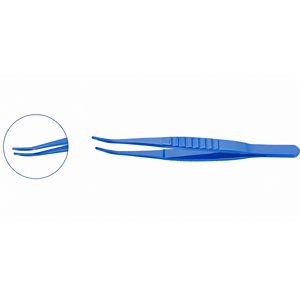 Pinzas de Titanio Azul de Alta Calidad para Pestañas, Instrumento Quirúrgico Oftálmico para Agarrar Pestañas con Precisión y Control - Product Image 1