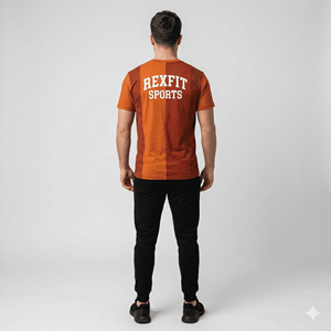 เสื้อยืดผู้ชายคอตตอน 100% พิมพ์โลโก้ตามสั่ง สไตล์วินเทจ ทรงโอเวอร์ไซส์ แขนสั้น คอกลม สตรีทแวร์ ฮิปฮอป ดีไซน์ถัก - Product Image 4