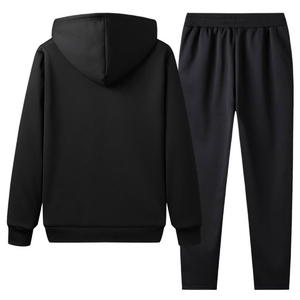 Conjunto Deportivo de Invierno al por Mayor de Alta Calidad, Sudadera y Pantalones de Felpa Casuales, Personalizables para Hombre - Product Image 2