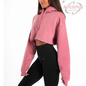 Sudadera con Capucha Rosa para Mujer, Manga Larga, Tejida, 100% Algodón, Impermeable, de Secado Rápido, Transpirable, Informal de Invierno, Lisa en la Parte Delantera - Product Image 1