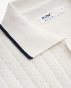 Chemise Homme Décontractée d'Automne à Manches Courtes, Broderie Unie, Maille Câblée, Coton Écologique, Coupe Slim, Personnalisable - Product Image 5