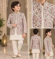 Base en coton naturel tricoté, brodé, motif mandala circulaire à sequins, pour veste ethnique femme, lehenga de mariée, abaya