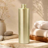 Bouteille cosmétique cylindrique personnalisée en PET de 5 ml à 2000 ml, couleur or champagne nacré, avec pulvérisateur pour toner et brume corporelle, certifiée ISO, Vietnam