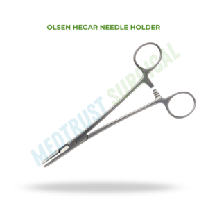 Portaagujas Quirúrgico Olsen Hegar con Tijeras, Instrumento de Sutura de Acero Inoxidable - Product Image 2