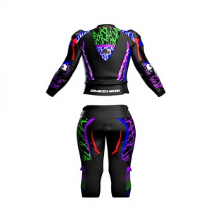 Traje de Motociclismo para Mujer, Homologado CE Nivel 2, Armadura de Cuero Vacuno/Canguro, Mono de 1 Pieza para Pista - Product Image 2