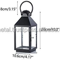 Linterna decorativa de diseño minimalista, linterna colgante rústica grande, linterna de vela de Metal, completamente personalizable - Product Image 2