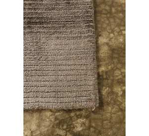 Alfombras de lujo de color marrón 100% viscosa, juego de alfombras de seda de bambú 100%, viscosa lisa, rayón de lujo y pieza decorativa cortada. - Product Image 2