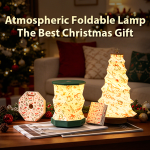 Farol de Papel Plegable DIY al por Mayor, Lámpara Estrella 3D Plegable para Decoración de Mesa de Fiesta de Navidad, Adorno Colgante de Origami, Luz - Product Image 1