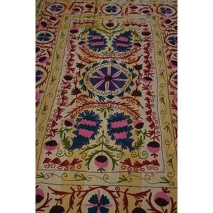 Handmade Eco-Friendly Washable Vintage Kantha Suzani <b>Quilt</b> Cotton Floral Embroidery Boho Bedspread Indian <b>Throw</b> Blanket - Product Image 4