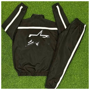 Ensemble de survêtement pour homme, veste coupe-vent et pantalon, vêtements de sport imperméables, streetwear, vente en gros - Product Image 3