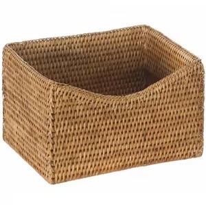 Plateau rond en rotin tressé à la main avec poignées en cuir, idéal pour servir des aliments, l'organisation domestique, la présentation de cadeaux et la décoration d'événements - Product Image 2