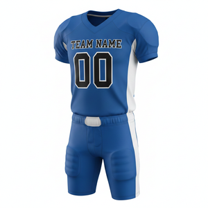 Ensemble de maillot et short de football américain personnalisé, séchage rapide, anti-UV, position du logo sur le devant, 100% polyester - Product Image 6