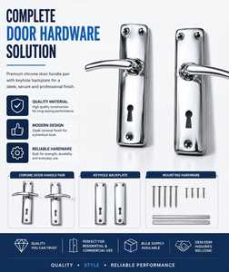 KELLTON Stainless Steel Waterproof <b>Door</b> Handle <b>Lock</b> <b>Push</b> <b>Button</b> Modern Design Ambidextrous for Bathroom Apartment Hotel - Product Image 6