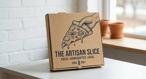 Disposable Custom Thickness Art Paper <b>Boxes</b> with Flexographic Printing Premium Pizza and Food Packaging - Product Image 5