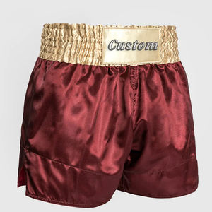 Shorts de Muay Thai décontractés pour femmes avec broderie personnalisée de couleur unie - Product Image 2