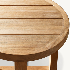 Modern <b>Round</b> Coffee <b>Table</b> for Home Terrace Balcony Hotel or Villa Use Durable Teak Wood with Smooth Finish - Product Image 3