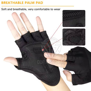 Half Finger Gym Gloves Pro Weight Lifting Training Sports Gel <b>Pad</b> Workout Protector Fitness Gloves - Product Image 3