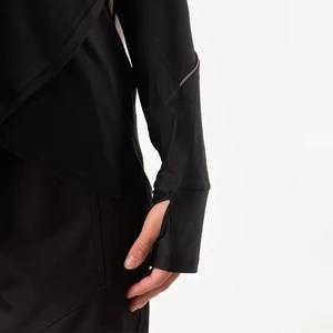 Ensemble de sport modeste grande taille de qualité supérieure pour femme avec fermeture éclair et poches, tenue de sport musulmane à séchage rapide et protection UPF30 - Product Image 5