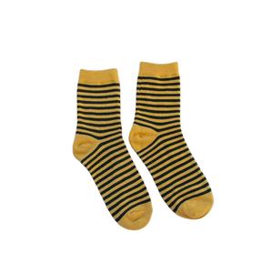 ODM JZVINA Fabricante de alta calidad Estilo clásico retro Algodón Crew Diseño a rayas transpirable para uso diario Casual personalizado - Product Image 4