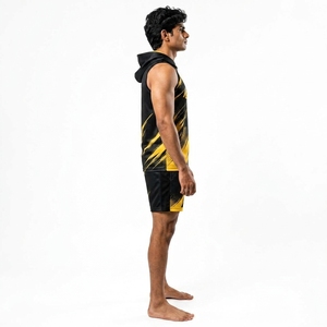 Uniforme 7v7 professionnel, uniforme 7v7 sur mesure, design personnalisé, impression intégrale, tissu polyester respirant, léger, séchage rapide, évacuation de l'humidité - Product Image 3