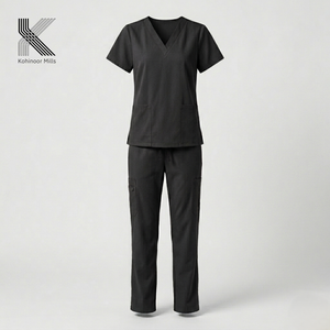 Tenue médicale unisexe à manches courtes, extensible, pour infirmières et médecins, vêtements de travail d'hôpital, OEM ODM - Product Image 2