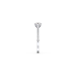 Bague solitaire REYES en moissanite taille princesse 1,29 carat certifiée GRA, en argent sterling 925, cadeau d'anniversaire, bijoux fins pour femmes - Product Image 5