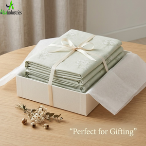 King Size Beige Floral Bedsheet <b>Set</b> | Soft Cotton <b>Bedding</b> <b>Set</b> with Pillow Covers | Lightweight Breathable Premium Bedroom Decor - Product Image 6