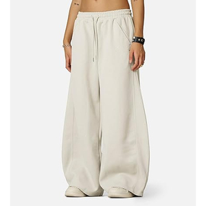 <b>Men</b> Wide Leg <b>Baggy</b> <b>Trousers</b> Loose Fit Sweatpants Streetwear Pants Custom Logo Embroidery Printing Supplier Cheap Price - Product Image 4