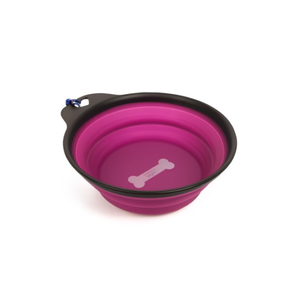 Bol pliable pour chien rouge prune 15 cm, bol d'alimentation pliable pour animaux de compagnie pour les voyages - Product Image 2