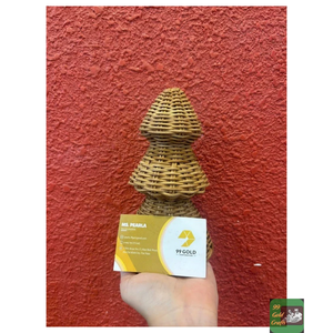Árbol de Navidad de ratán ecológico, adorno de mesa tejido de caña para decoración festiva navideña de interiores, hecho en Vietnam. - Product Image 3