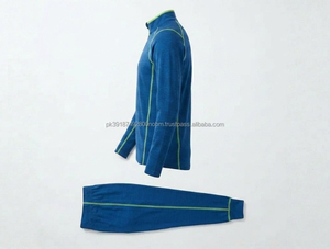 <b>Men</b>’s Compression <b>Base</b> <b>Layer</b> Set Long Sleeve Quarter Zip Athletic Running Training Thermal Sportswear Gym Fitness Activewear - Product Image 2