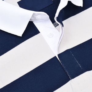 Maillot de rugby personnalisé en polyester écologique, léger, avec col contrastant, logo personnalisé, unisexe, vente en gros - Product Image 5