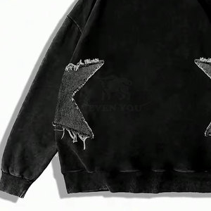 Hoodies Distressed les plus vendus, service OEM, prix de gros, 100% effet vieilli - Product Image 3