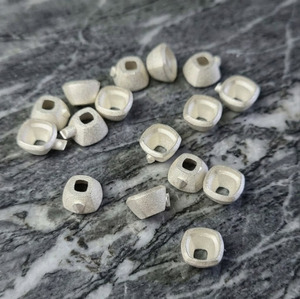 <b>Solid</b> 925 <b>Silver</b> Cushion Bezel Semi Mount Ring Blank Bezel Setting For Diamond Alternative Stone Trade Assurance Supplier - Product Image 1