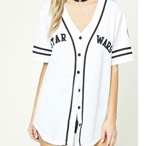 Jersey de béisbol de gran tamaño para mujer, Vestido de manga corta, transpirable, ropa deportiva de secado rápido, perfecto para béisbol y softbol - Product Image 1