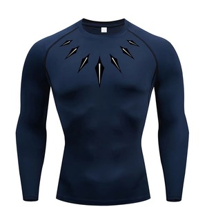 Camiseta de Compresión Rashguard de Alta Calidad, Tejido de Secado Rápido que Absorbe la Humedad para Hombres, BJJ, MMA, Surf, Natación, Entrenamiento, Diseño de Logotipo Personalizado - Product Image 5