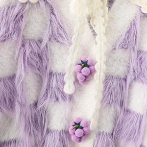 Pull en polyester/coton VIBE SEWN pour femme, style col en dentelle, manches régulières, décontracté, anti-boulochage, respirant, séchage rapide, pour l'hiver et le quotidien - Product Image 5