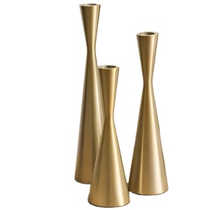 Elegant Durable Antique <b>Brass</b> <b>Candlestick</b> <b>Holder</b> Handcrafted Embossed Multi-Occasion Vintage Style Christmas Centerpiece Home - Product Image 1