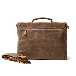 Sac messager en toile, couleur unie, fermeture à boucle, sangle réglable, durable, style classique, sac pour ordinateur portable unisexe, toutes saisons - Product Image 6