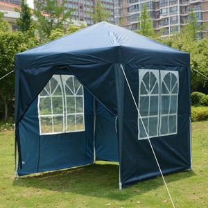 Blue Right Angle Folding Tent 2 X 2m Practical Waterproof Camping Tent with Two Doors and Two Windows - Product Image 6