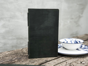 Porte-menu en cuir véritable de qualité supérieure, porte-menu avec clip, dossier de menu, vente en gros, couverture de menu pour restaurant, panneau de menu personnalisé ALM-0076 - Product Image 1