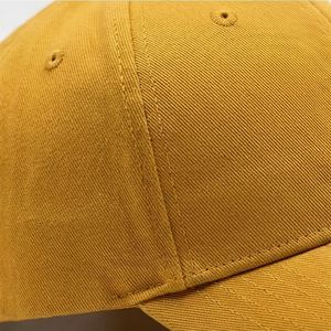 Gorras de Béisbol Amarillo Mostaza Lisas, Gorra Diaria Moderna, Ajuste Elegante, Estética de Vanguardia, para Caballeros, Ajustables, de Algodón - Product Image 5