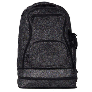 Sac à dos à paillettes noir en polyester avec poche intérieure en filet, style adulte, sac de danse et de cheerleading pour équipe, personnalisez votre propre logo imprimé - Product Image 1